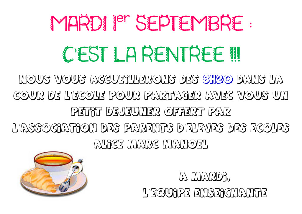 Rentrée Scolaire